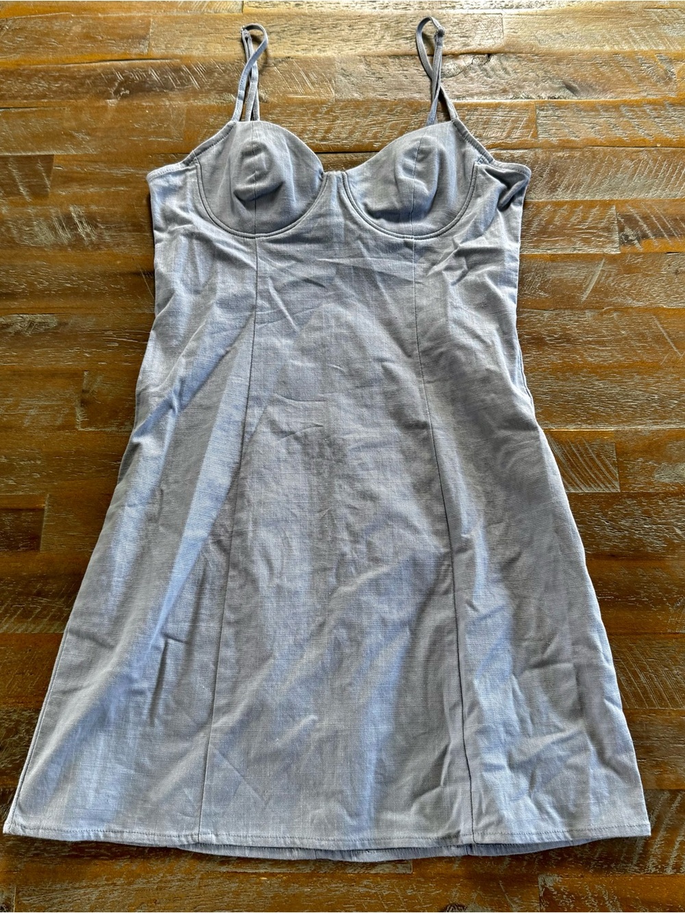 Tilly's Light Blue Bustier Mini Dress